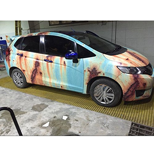 Hoho 152,4 x 300 cm ruggine antifurto per auto corpo vinile Wrap anti-graffio graffiti auto adesivi auto foil