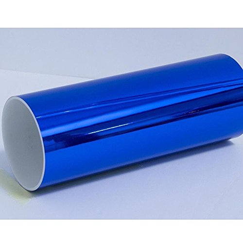 Hoho blu metallizzato cromato lucido velocità auto vinile pellicola da 152,4 x 50,8 cm