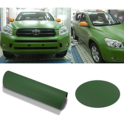 Hoho opaco vinile avvolgere auto sticker Car styling film con aria senza bolle, verde militare