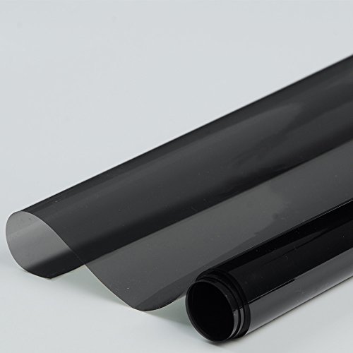 Hoho VLT 35% 4 mil Black Nano Ceramic privacy per finestrini pellicola solare in vetro per auto, residenziale 50,8 x 152,4 cm