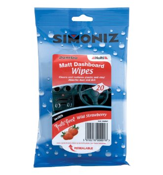 Holts SIMDM1 - Confezione da 20 panni imbevuti Simoniz per la pulizia del cruscotto