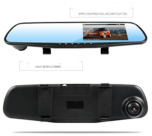 Homelink IPS LCD 1080P Video sensore di parcheggio retrovisore di retrovisione sistemi auto Backup Inversione Rilevatore di veicoli Monitor con fotocamera impermeabile d