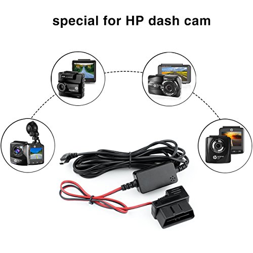 HP auto camera hard Wire kit per HP F330S, F510, F550G, F870G Dash CAM in auto fotocamera