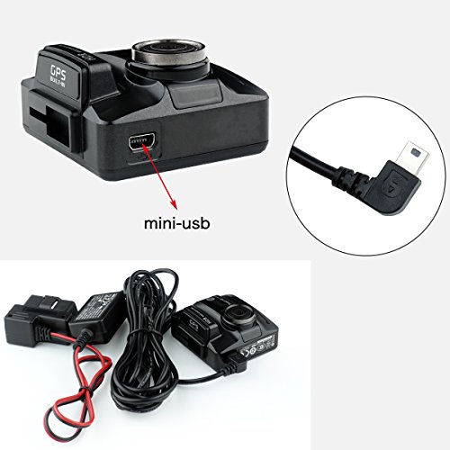 HP auto camera hard Wire kit per HP F330S, F510, F550G, F870G Dash CAM in auto fotocamera