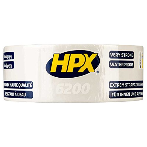 HPX CG5025 6200-Nastro adesivo in tela, Bianco, CW5025