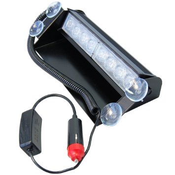 HQRP Luce stroboscopica 8 LED di avvertimento d