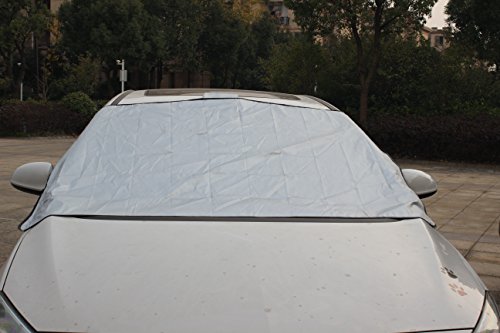 Ifjf universale anteriore parabrezza copertura con calamita in 4 angoli per proteggere dal sole Snow Dust Rain gelo in tutte le condizioni meteo
