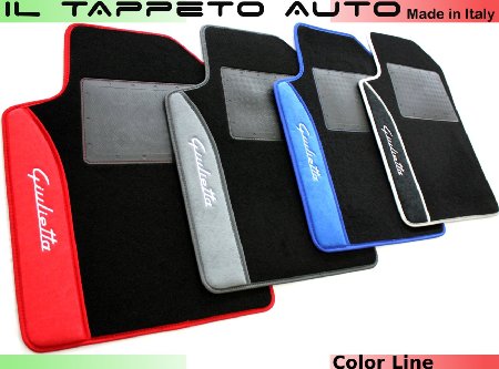 Il Tappeto Auto ARGIUCLIN tappeti auto 4 colori a scelta 2 ricami color line