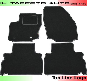 Il Tappeto Auto FOSP11310 2006>2014 Tappeti moquette auto su misura antiscivolo 2 clip sport line