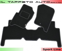 Il Tappeto auto LRSP22404 2005>2013 Tappeti moquette auto su misura antiscivolo 2clip sport line