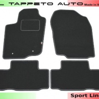 Il Tappeto Auto TOSP04601 2006>2012 Tappeti moquette auto su misura antiscivolo 2 clip sport line