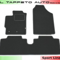Il Tappeto Auto TOSP04605 10/2005>2011 Tappeti moquette auto su misura antiscivolo 2 clip sport line