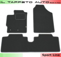 Il Tappeto Auto TOSP04605 10/2005>2011 Tappeti moquette auto su misura antiscivolo 2 clip sport line