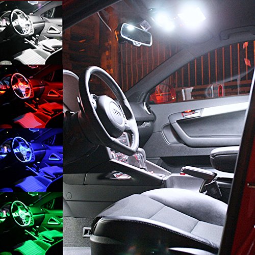 Illuminazione interna per auto, 2 pezzi, 24 V, LED SMD per camion, colore: bianco, blu, rosso, verde