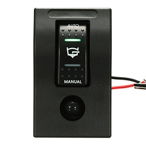ILS - 12V Dual LED Rocker Bilge Pump Switch Panel Circuit Breaker Auto Off Manual