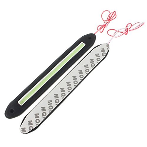 ILS - 2 pieces Car Auto 12-24V Soft Silicone COB LED Lights Driving Running Daytime Lamp