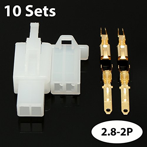 ILS - 50 Sets Autos Electrical 2.8 mm 2 3 4 6 9 Pin Wire Connector Terminal Connectors