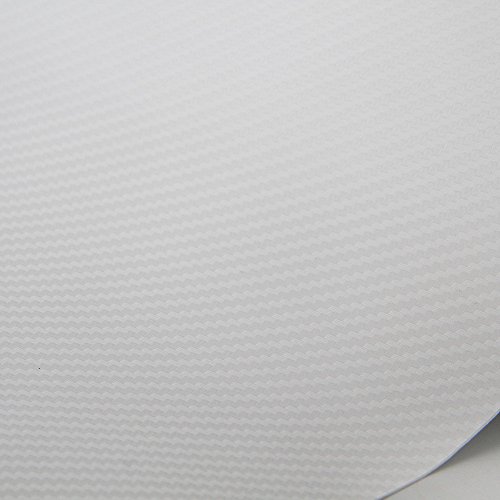 In fibra di carbonio vinile avvolgere 3D Bubble free Sheet roll film White di Peatop (152,4 x 30,5 cm/1,5 x 0,3 m)