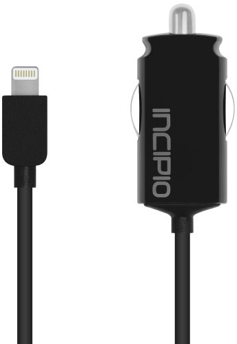 Incipio IP-693 Auto Black mobile device charger - Mobile Device Chargers (Auto, MP3, MP4, Smartphone, Tablet, Cigar lighter, Apple iPhone 5, iPod, iPad, Contact, Black)