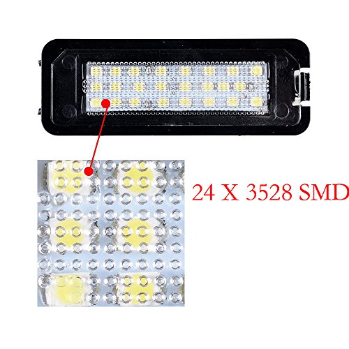 inlink da 2 Pack 24 LED SMD 3528 Error Free Direct Replacement License Plate Light