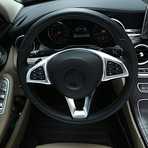 Interni auto ABS opaco argento volante decorazione telaio Trim per classe C W205 Glc X253 classe e W213 2016 2017