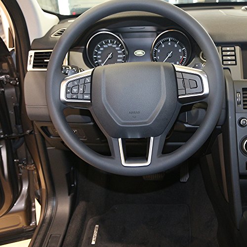 Interni auto accessori ABS Chrome Steering Wheel cover Trim for Discovery sport 2015 2016 2017