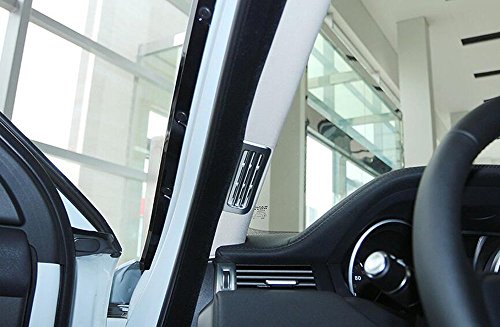Interni auto styling ABS cromato opaco a pilastro AC Vent cover Trim 3D adesivi accessori ricambi decorazioni 2 pezzo