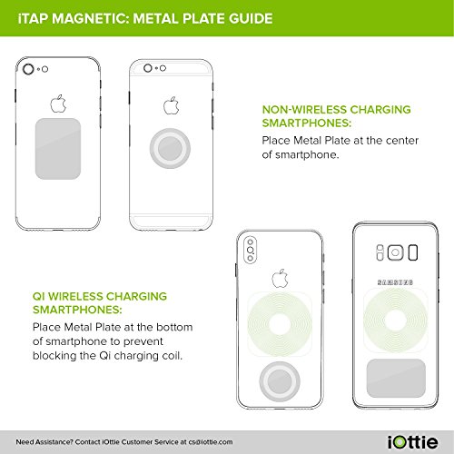 iOttie iTap Supporto Magnetico universale da Auto per Apple iPhone, Smartphone e dispositivi GPS Accessorio per Auto, Nero