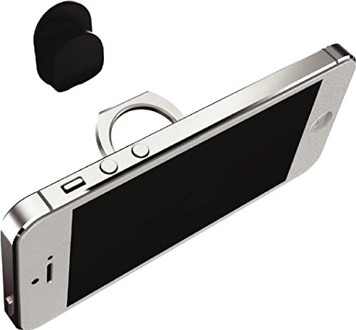 iRing PRGREYM - Anello con funzione di supporto per iPhone/iPod/iPad/Serie Galaxy, da auto, colore bianco opaco