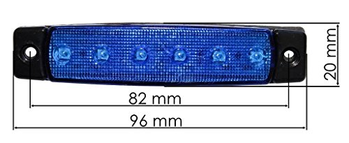 Item Name (aka Title): 10 x laterale a LED 24 V Blu Luci per camion rimorchio Caravan