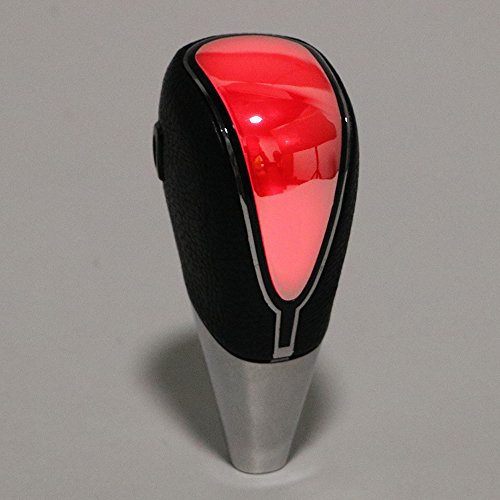 Itimo auto Gear stick pomello copertura con luce LED auto pomello del cambio universale auto automatico Gear car-styling touch con sensore di movimento (rosso)