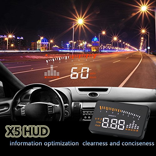 Itimo styling auto GPS tachimetro interfaccia OBD2 automobile X5 7,6 cm parabrezza progetto auto HUD Head Up display digitale tachimetro auto