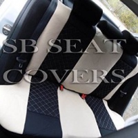 Jaguar X-type / S Type / XJS Sedile Auto Coperture Beige Punto Di Diamante Set Completo SBCSC210
