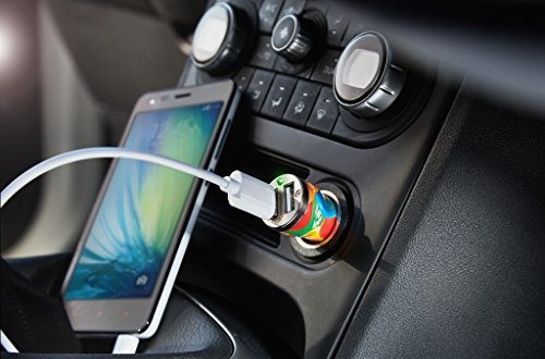 Jelly Belly 2.1 A doppia porta USB caricabatteria da auto per smartphone e tablet