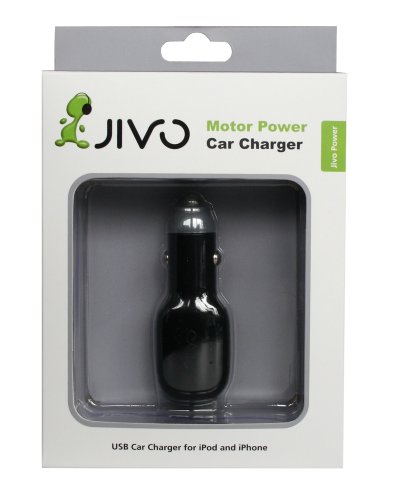 Jivo Motor Power Car Charger - Caricabatteria per auto USB, per iPod e iPhone