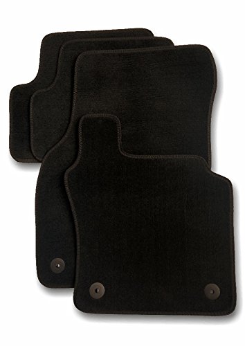 J.R. Tailor-Set di tappetini per auto, di esclusiva, colore: nero con bordo nero