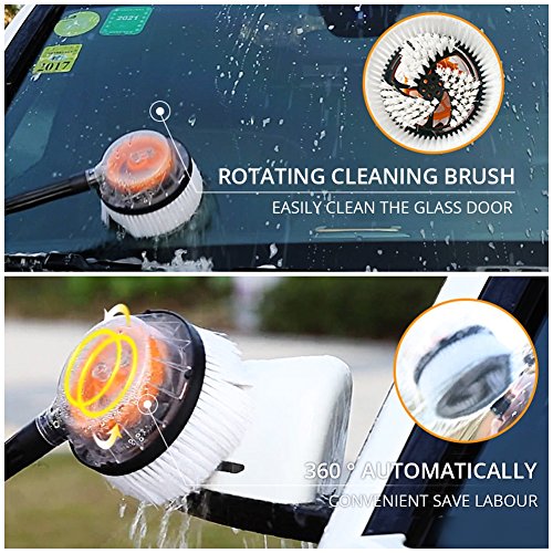 Jscarlife idropulitrice auto pulizia spazzola rotante adatto per lavaggio auto, lavaggio, coperta, lavaggio a parete, lavaggio Windows