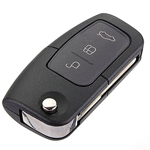 KaTur chiave telecomando pieghevole per auto a 3 tasti, 433 MHz per Ford Focus, Mondeo, Fiesta con chip 4d-63