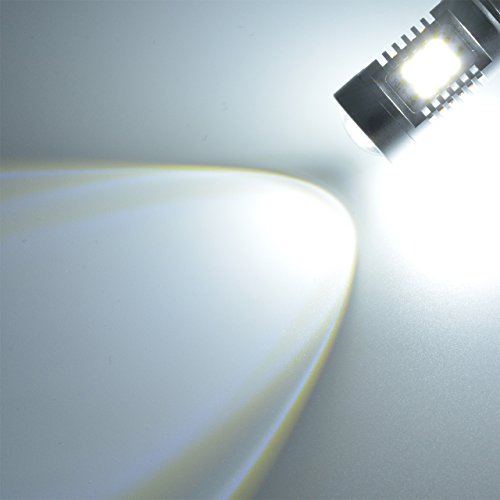 KaTur Ricambi per luci antinebbia estremamente luminose H11 H8 DRL, 2835 SMD LED luci diurne allo xenon, bianche, 6000K DC 12 V DC 80 W , 2 confezioni