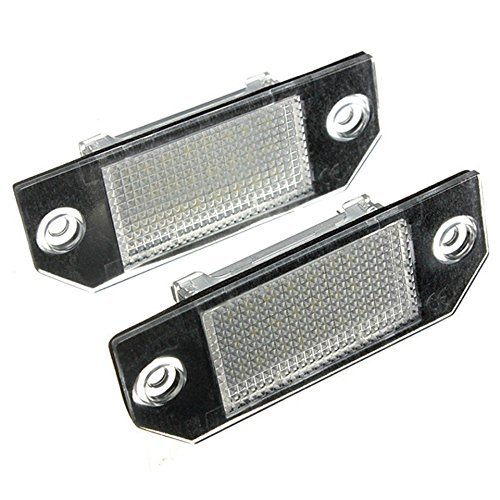 Kaur, luci LED per auto, numero di targa, lampade 6 W, 12 V, 24 LED, per Ford Focus 2 C-Max