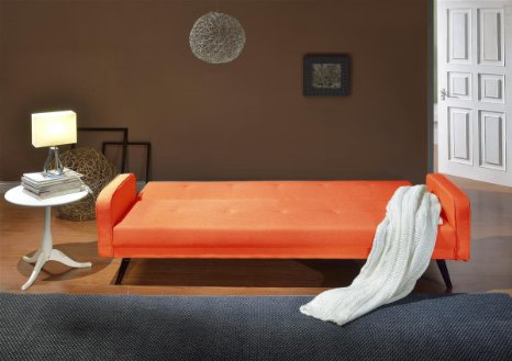 Kawola divano letto Marilyn in diversi colori - Stoffa, Arancione