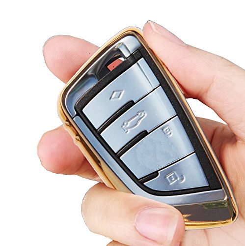 Kaxich 1PCS eco-friendly TPU Bwm lama chiave a distanza di 3 4 pulsanti auto portachiavi di Smart Key Holder Key Protection Shell