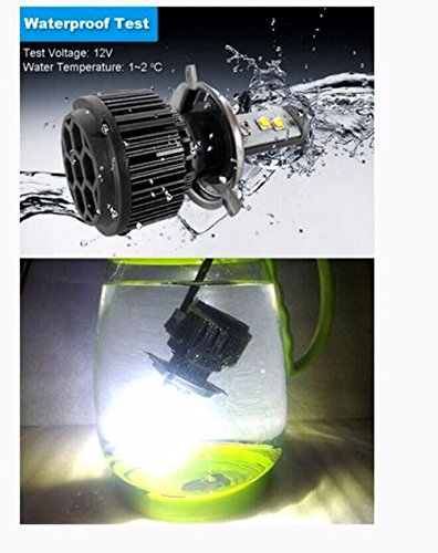 Keewors lampadine per fanali a LED 7,200 Lm, 60 W, 6000 K bianco freddo CREE