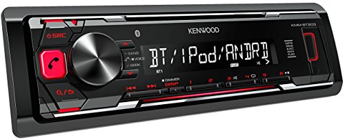 Kenwood KMM-BT203 Autoradio Digitale senza CD, Rosso
