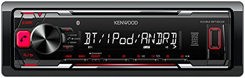 Kenwood KMM-BT203 Autoradio Digitale senza CD, Rosso