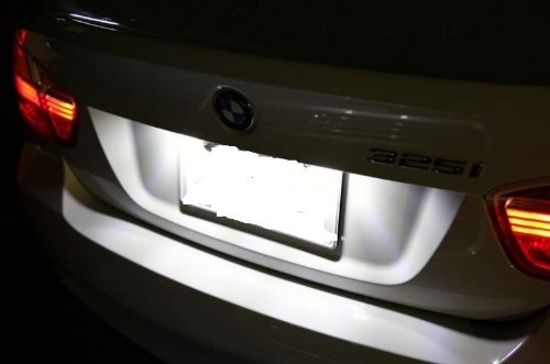 KFZTEILESCHNELLVERSAND24 - Illuminazione LED CanBus per targa, senza obbligo di contrassegno TÜV, colore: bianco freddo