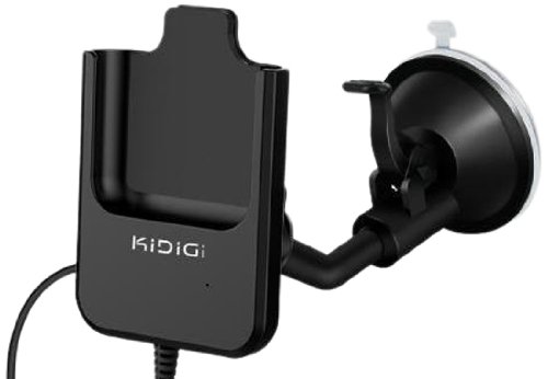 KiDiGi CM-HTOS - Supporto da auto attivo con base caricabatteria per HTC One S