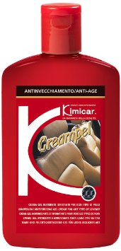 Kimicar 2490250 Creampel Crema Rigenerante Nutriente per Sedili in Pelle, 250 ml, Beige, Set di 1