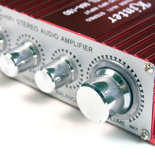 Kinter MA180  - Amplificatore 2 Canali 12V DC Audio Stereo per Auto Moto Barca