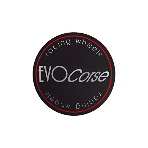 Kit 4 coprimozzo con lente EVO Corse nera opaca, per cerchi in lega originali EVO Corse